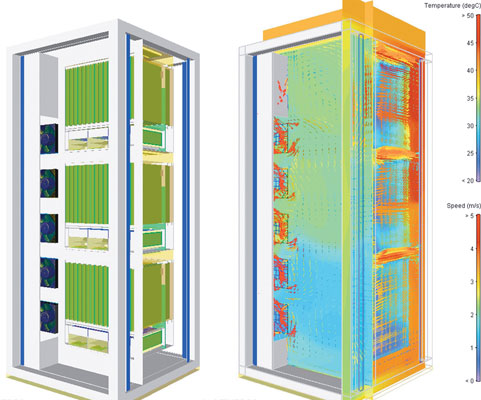 Simulation picture of a cabinet